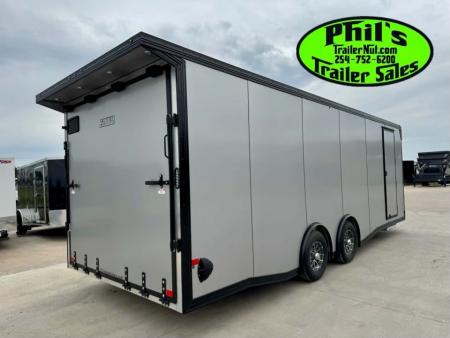 New 2026 E-Z Hauler 8.5X24 ALUMINUM CAR HAULER WITH FULL ESCAPE DOOR Car / Racing Trailer