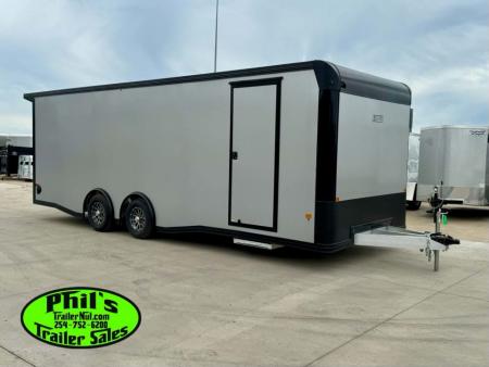 New 2026 E-Z Hauler 8.5X24 ALUMINUM CAR HAULER WITH FULL ESCAPE DOOR Car / Racing Trailer