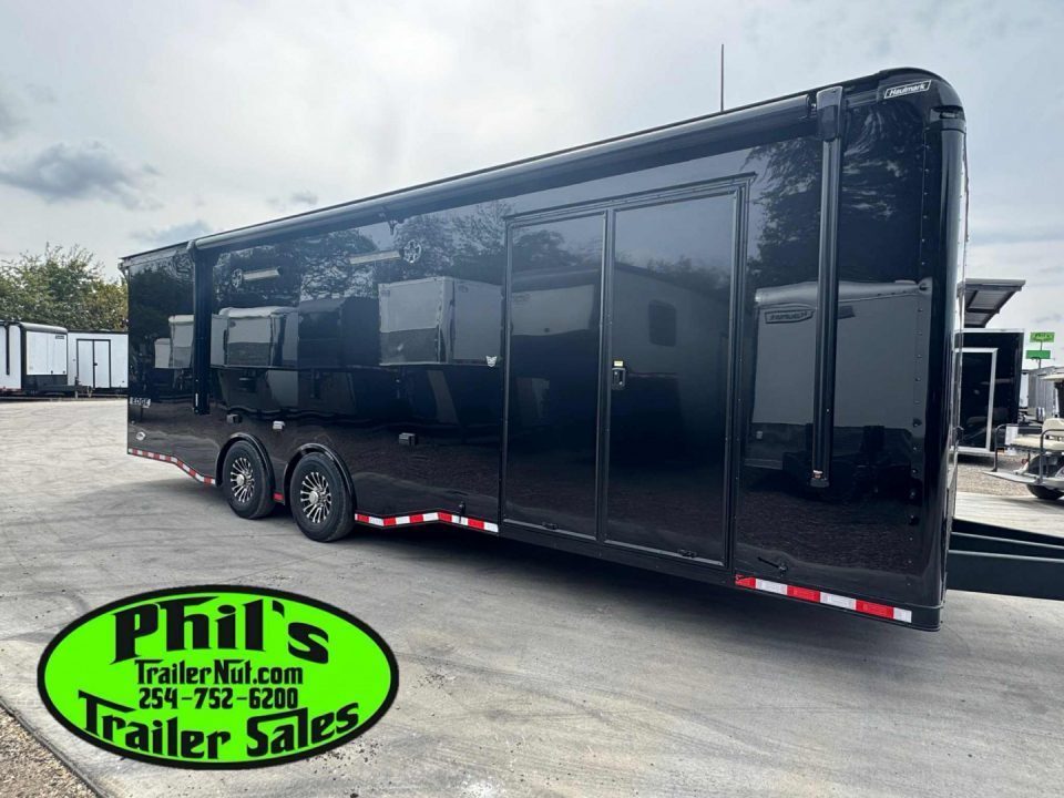 New Haulmark EDGE PRO 85X28 RACE TRAILER FULL ESCAPE DOOR - ELECTRIC AWNING - AC - WINCH - ELECTRIC JACK & MORE!!!Car / Racing Trailer