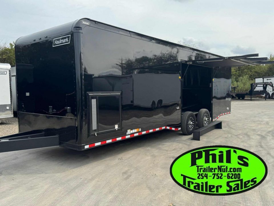 New Haulmark EDGE PRO 85X28 RACE TRAILER FULL ESCAPE DOOR - ELECTRIC AWNING - AC - WINCH - ELECTRIC JACK & MORE!!!Car / Racing Trailer