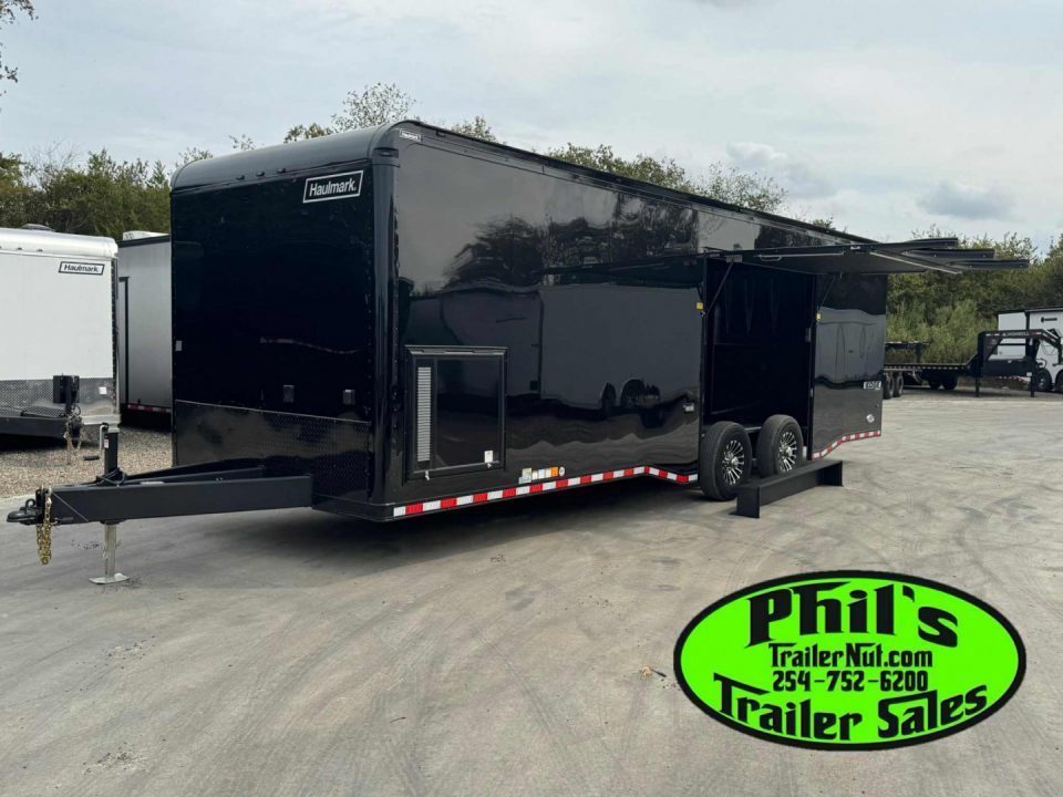 New Haulmark EDGE PRO 85X28 RACE TRAILER FULL ESCAPE DOOR - ELECTRIC AWNING - AC - WINCH - ELECTRIC JACK & MORE!!!Car / Racing Trailer