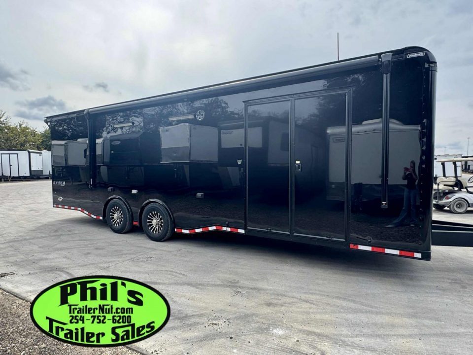 New Haulmark EDGE PRO 85X28 RACE TRAILER FULL ESCAPE DOOR - ELECTRIC AWNING - AC - WINCH - ELECTRIC JACK & MORE!!!Car / Racing Trailer