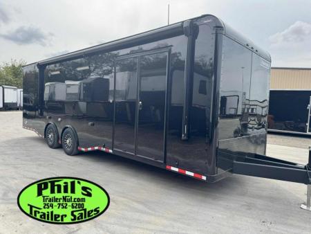 New Haulmark EDGE PRO 85X28 RACE TRAILER FULL ESCAPE DOOR - ELECTRIC AWNING - AC - WINCH - ELECTRIC JACK & MORE!!!Car / Racing Trailer