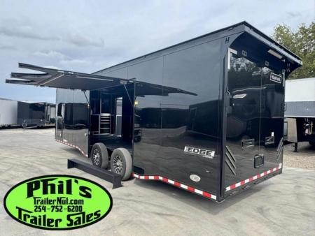 New Haulmark EDGE PRO 85X28 RACE TRAILER FULL ESCAPE DOOR - ELECTRIC AWNING - AC - WINCH - ELECTRIC JACK & MORE!!!Car / Racing Trailer