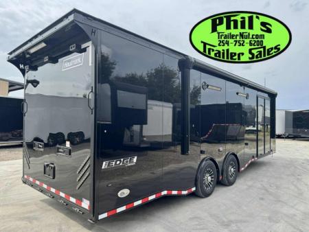 New Haulmark EDGE PRO 85X28 RACE TRAILER FULL ESCAPE DOOR - ELECTRIC AWNING - AC - WINCH - ELECTRIC JACK & MORE!!!Car / Racing Trailer