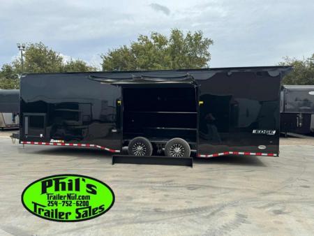New Haulmark EDGE PRO 85X28 RACE TRAILER FULL ESCAPE DOOR - ELECTRIC AWNING - AC - WINCH - ELECTRIC JACK & MORE!!!Car / Racing Trailer