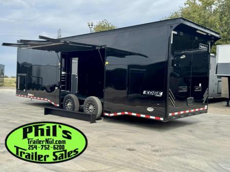 New Haulmark EDGE PRO 85X28 RACE TRAILER FULL ESCAPE DOOR - ELECTRIC AWNING - AC - WINCH - ELECTRIC JACK & MORE!!!Car / Racing Trailer