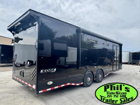 New Haulmark EDGE PRO 85X28 RACE TRAILER FULL ESCAPE DOOR - ELECTRIC AWNING - AC - WINCH - ELECTRIC JACK & MORE!!!Car / Racing Trailer