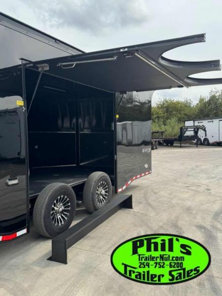 New Haulmark EDGE PRO 85X28 RACE TRAILER FULL ESCAPE DOOR - ELECTRIC AWNING - AC - WINCH - ELECTRIC JACK & MORE!!!Car / Racing Trailer