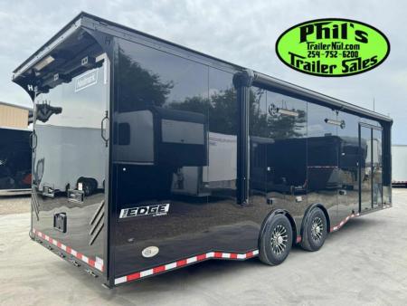 New Haulmark EDGE PRO 85X28 RACE TRAILER FULL ESCAPE DOOR - ELECTRIC AWNING - AC - WINCH - ELECTRIC JACK & MORE!!!Car / Racing Trailer