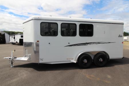 New 2027 Thuro-Bilt Shilo 3 Horse Trailer - 1ft added to horse area - Adjustable Dividers
