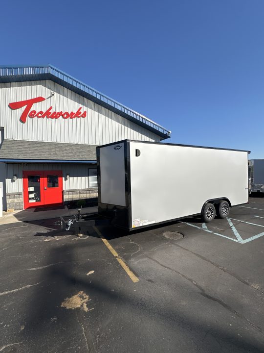 New 2026 ITI Cargo 8.5 X 20 XE Flat Top V-Nose Car Hauler 10K ( Composite Silver/ Black Trim )