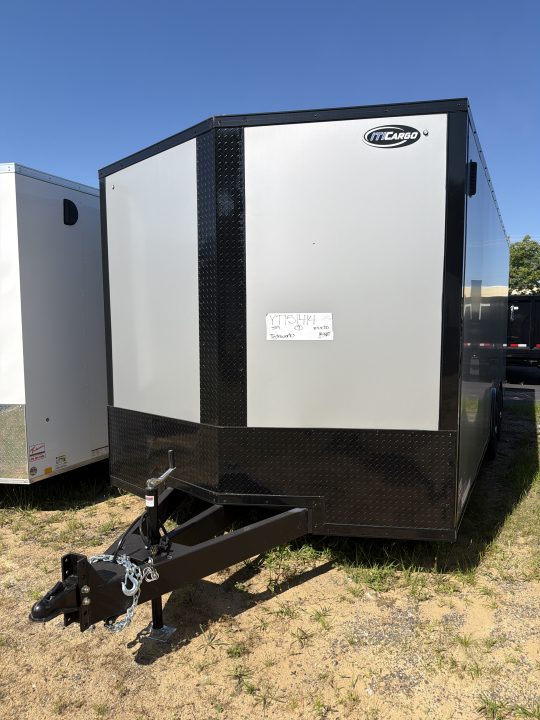 New 2026 ITI Cargo 8.5 X 20 XE Flat Top V-Nose Car Hauler 10K ( Composite Silver/ Black Trim )