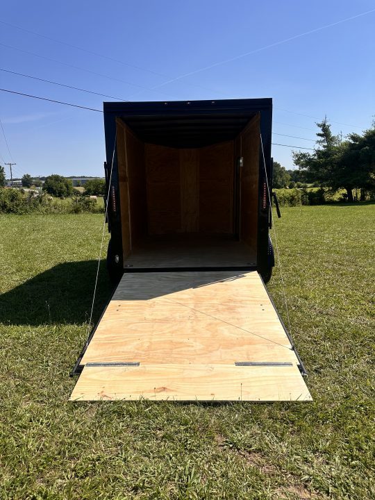 New 2026 Luxe 7X12 Enclosed Trailer - 3500LB Tandem Axle -7'ft Interior-Charcoal Poly-Blackout