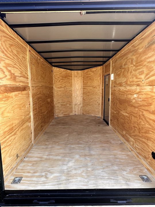 New 2026 Luxe 7X12 Enclosed Trailer - 3500LB Tandem Axle -7'ft Interior-Charcoal Poly-Blackout