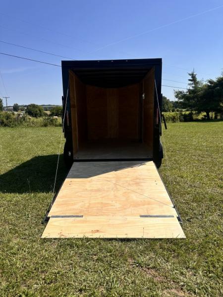 New 2026 Luxe 7X12 Enclosed Trailer - 3500LB Tandem Axle -7'ft Interior-Charcoal Poly-Blackout
