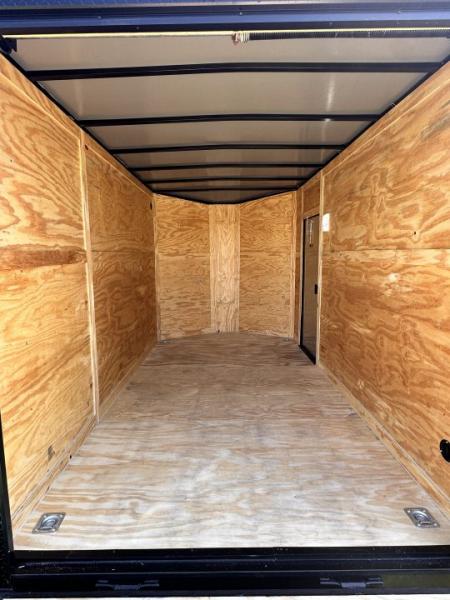New 2026 Luxe 7X12 Enclosed Trailer - 3500LB Tandem Axle -7'ft Interior-Charcoal Poly-Blackout