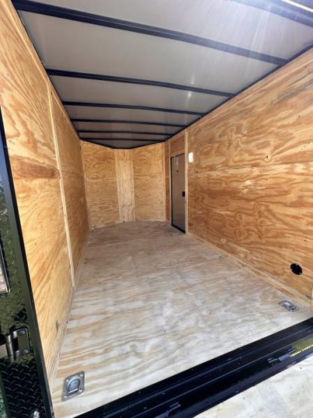 New 2026 Luxe 7X12 Enclosed Trailer - 3500LB Tandem Axle -7'ft Interior-Charcoal Poly-Blackout