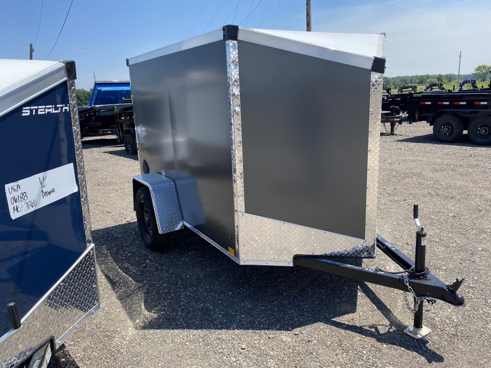 New 2026 Stealth Trailers (Scratch & Dent) 5x8 Mustang 3k w/Ramp Door Cargo / Enclosed Trailer