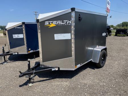 New 2026 Stealth Trailers (Scratch & Dent) 5x8 Mustang 3k w/Ramp Door Cargo / Enclosed Trailer