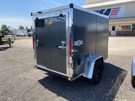 New 2026 Stealth Trailers (Scratch & Dent) 5x8 Mustang 3k w/Ramp Door Cargo / Enclosed Trailer