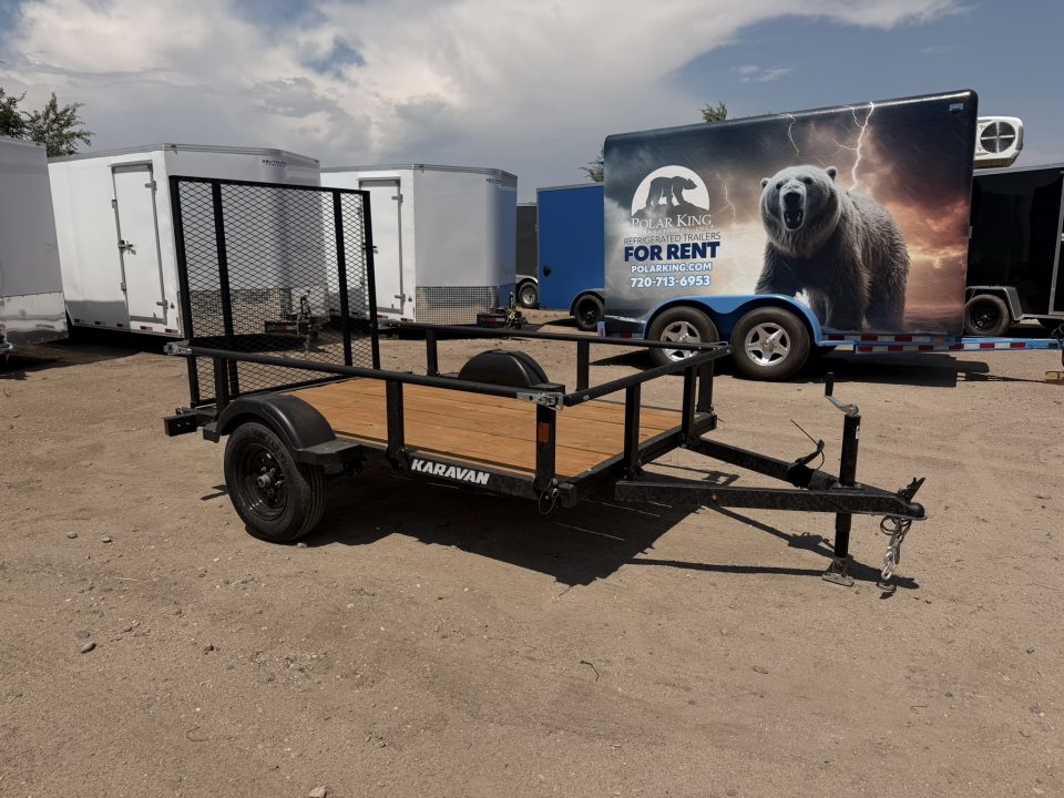 New 2027 Karavan 5-8 Ramp Gate Utility W/ Fold Down Sides 3K GVWR