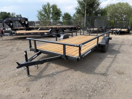New 2027 Karavan 7-14 Ramp Gate Utility W/ Fold Down Sides 3K GVWR