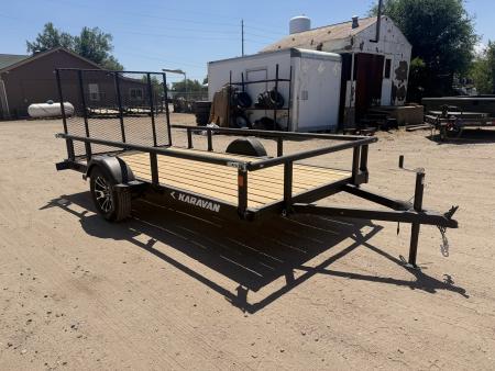 New 2027 Karavan 6-12 Ramp Gate Utility W/ Fold Down Sides 3K GVWR