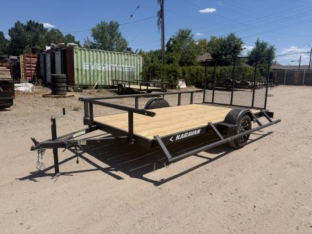 New 2027 Karavan 6-12 Ramp Gate Utility W/ Fold Down Sides 3K GVWR