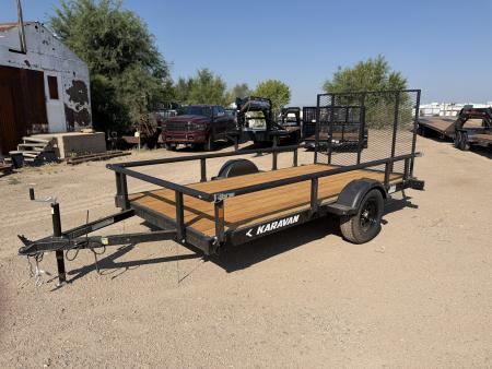 New 2027 Karavan 6-12 Ramp Gate Utility W/ Fold Down Sides 3K GVWR
