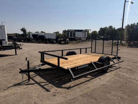 New 2027 Karavan 6-12 Ramp Gate Utility W/ Fold Down Sides 3K GVWR