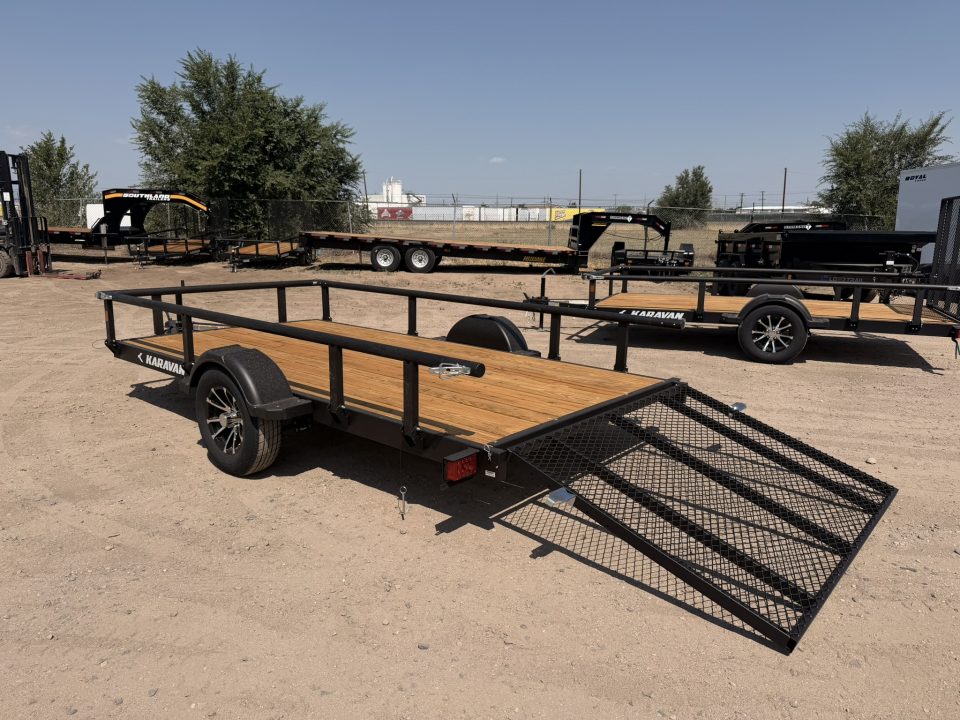 New 2027 Karavan 6-12 Ramp Gate Utility W/ Fold Down Sides 3K GVWR