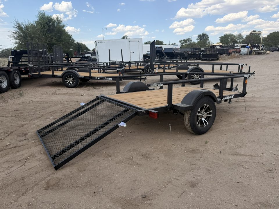 New 2027 Karavan 5-8 Ramp Gate Utility W/ Fold Down Sides 3K GVWR