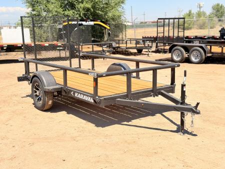 New 2027 Karavan 5-10 Ramp Gate Utility W/ Fold Down Sides 3K GVWR