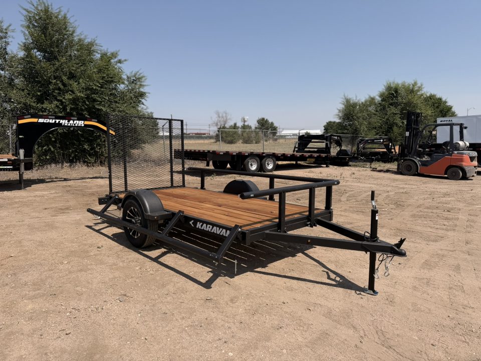 New 2027 Karavan 5-10 Ramp Gate Utility W/ Fold Down Sides 3K GVWR