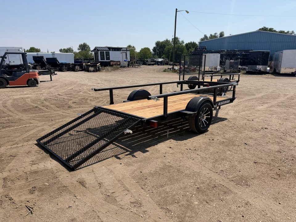New 2027 Karavan 5-10 Ramp Gate Utility W/ Fold Down Sides 3K GVWR