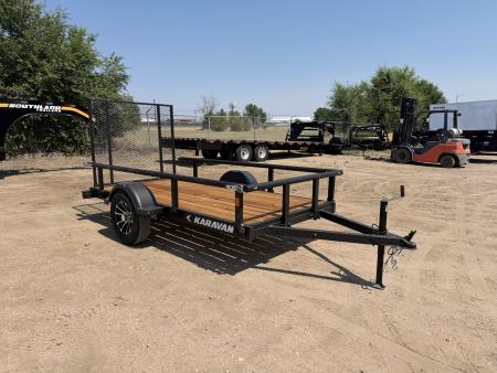 New 2027 Karavan 5-10 Ramp Gate Utility W/ Fold Down Sides 3K GVWR