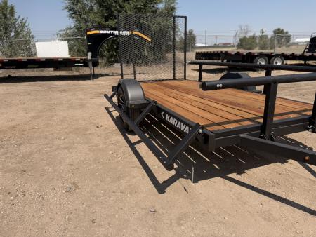 New 2027 Karavan 5-10 Ramp Gate Utility W/ Fold Down Sides 3K GVWR