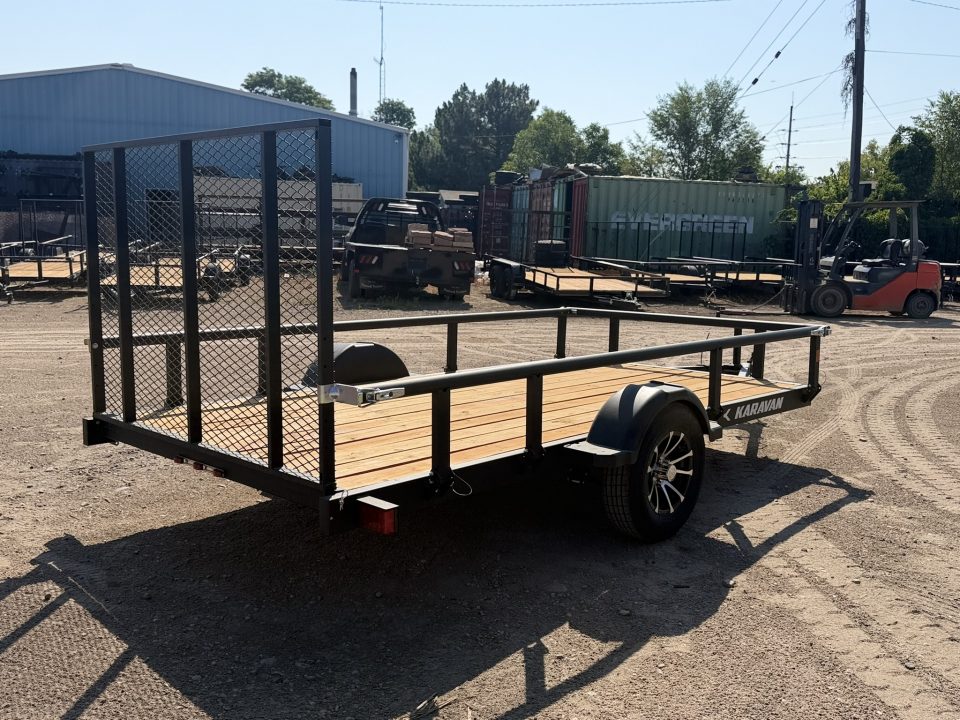New 2027 Karavan 6-12 Ramp Gate Utility W/ Fold Down Sides 3K GVWR