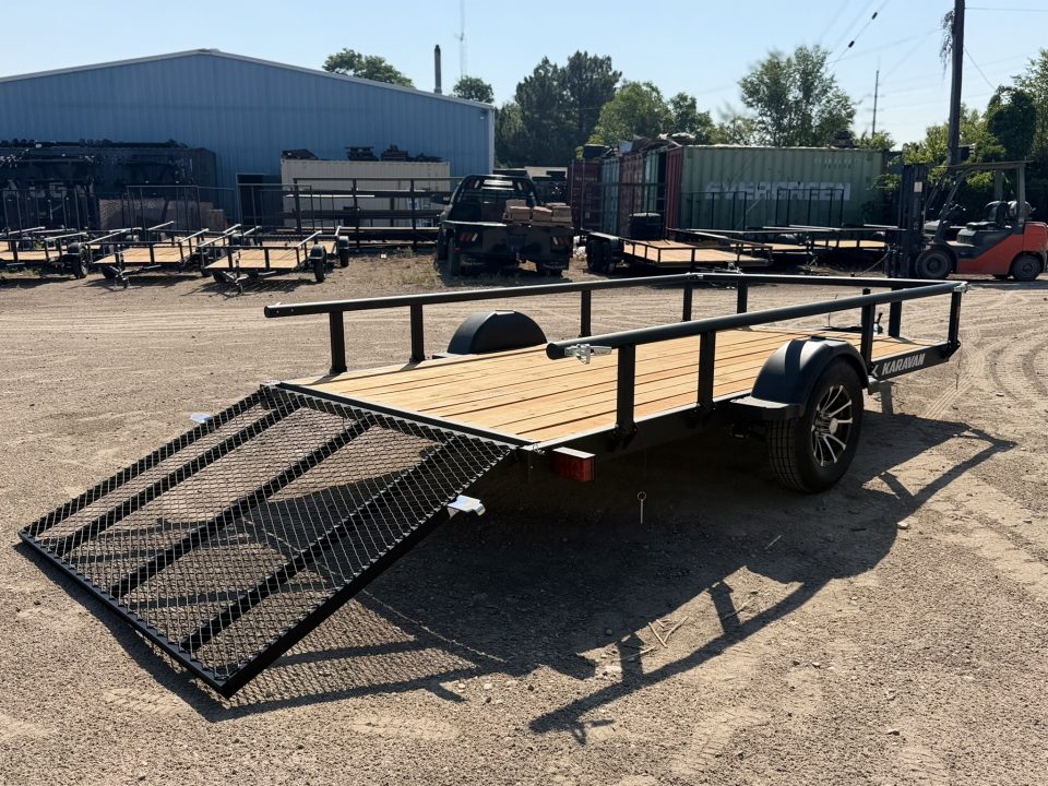New 2027 Karavan 6-12 Ramp Gate Utility W/ Fold Down Sides 3K GVWR