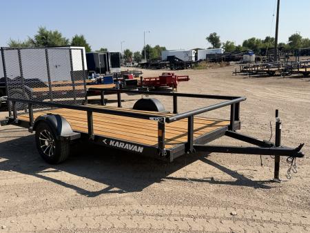 New 2027 Karavan 6-12 Ramp Gate Utility W/ Fold Down Sides 3K GVWR