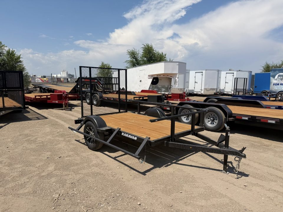 New 2027 Karavan 5-8 Ramp Gate Utility W/ Fold Down Sides 3K GVWR