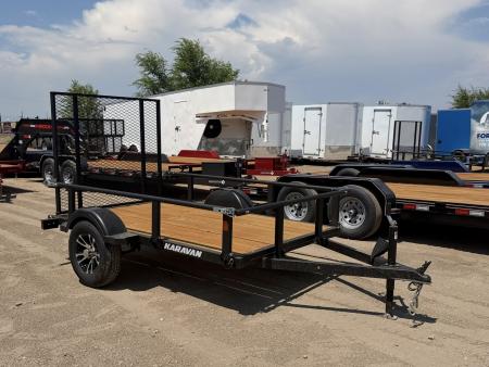 New 2027 Karavan 5-8 Ramp Gate Utility W/ Fold Down Sides 3K GVWR