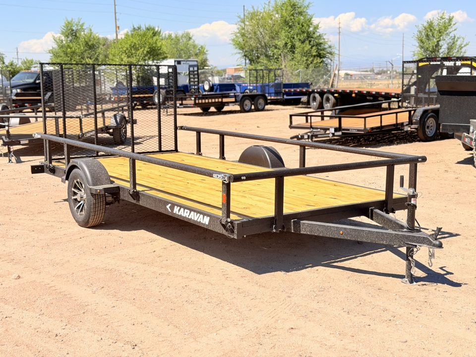 New 2027 Karavan 7-14 Ramp Gate Utility W/ Fold Down Sides 3K GVWR