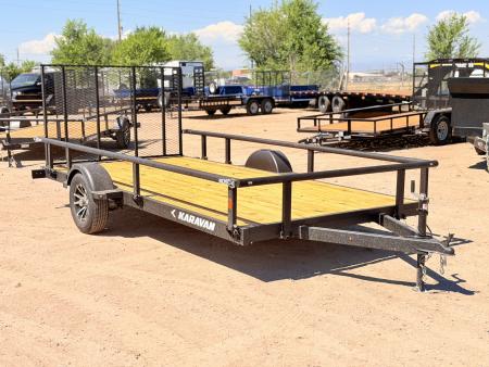 New 2027 Karavan 7-14 Ramp Gate Utility W/ Fold Down Sides 3K GVWR