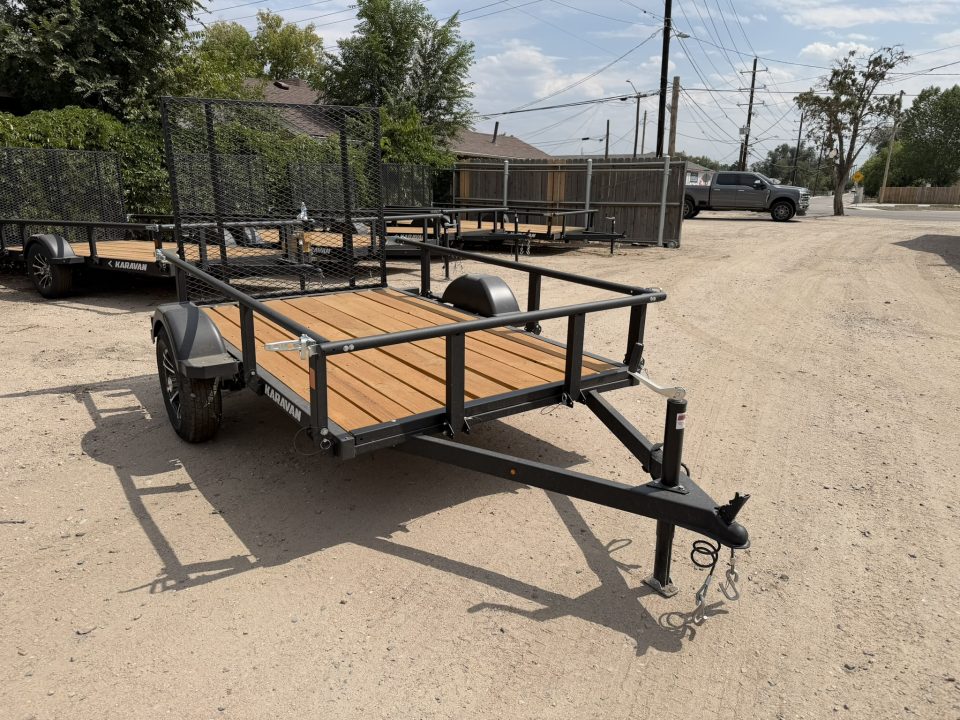 New 2027 Karavan 5-8 Ramp Gate Utility W/ Fold Down Sides 3K GVWR