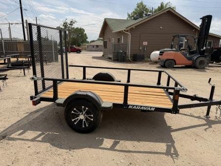 New 2027 Karavan 5-8 Ramp Gate Utility W/ Fold Down Sides 3K GVWR