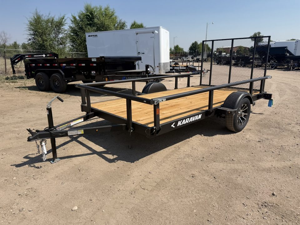 New 2027 Karavan 6-12 Ramp Gate Utility W/ Fold Down Sides 3K GVWR