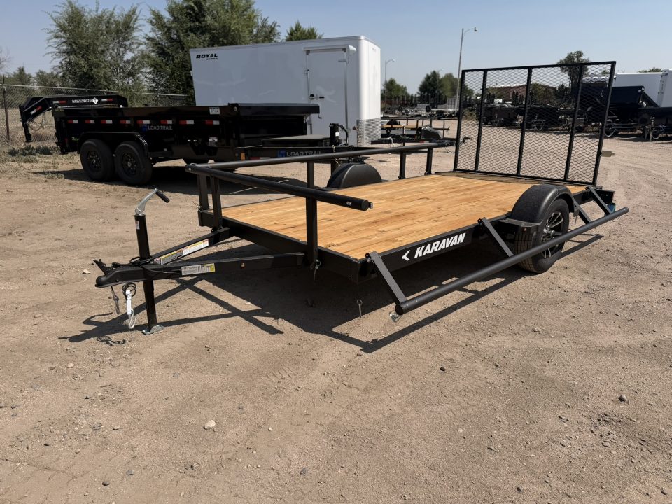 New 2027 Karavan 6-12 Ramp Gate Utility W/ Fold Down Sides 3K GVWR