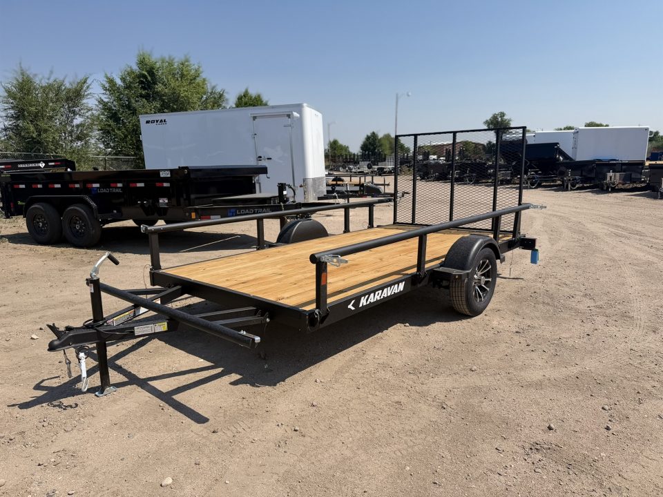 New 2027 Karavan 6-12 Ramp Gate Utility W/ Fold Down Sides 3K GVWR